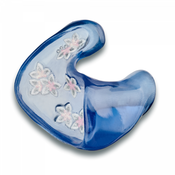 Sticker 8 Blumen Rosa und Silber